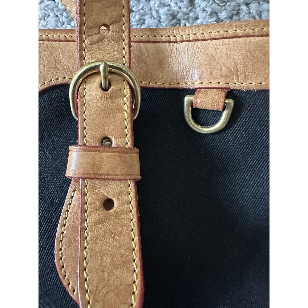 Dooney & Bourke Black and Tan Hobo Bag - Picture 6 of 16